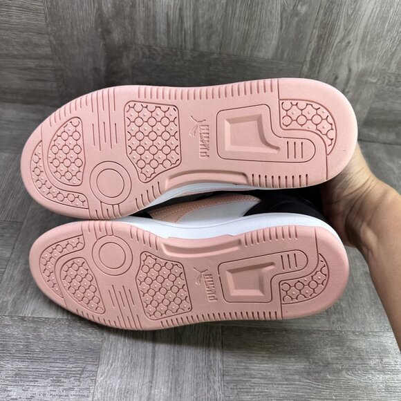 Puma Rebound Layup Women's size 6.5 Black Pink Midtop Shoes 394891-40 - Picture 7 of 8